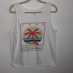 Van's classic fit tank top.size small